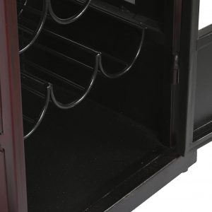 Estantería Botellero, Cabina teléfono, Rojo, estilo Vintage - Imagen 8