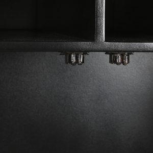 Mueble Bar Botellero, Hueso Hierro Taracea, Bicolor, estilo Vintage - Imagen 9