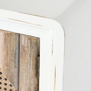 Mueble TV Abeto Madera MDF, Blanco Natural, 4 Puertas, ambiente Alpino - Imagen 5