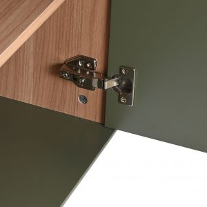 Buffet Aparador Mueble TV Madera MDF, 3 Cajones 2 Puertas, estilo Scandi Urban - Imagen 11