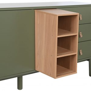 Buffet Aparador Mueble TV Madera MDF, 3 Cajones 2 Puertas, estilo Scandi Urban - Imagen 19