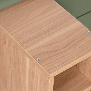 Mueble TV Madera MDF PU, 2 Cajones 1 Puertas, estilo Scandi Urban - Imagen 22