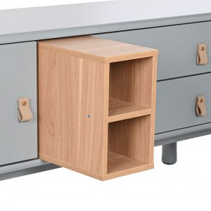 Mueble TV Madera MDF PU, 2 Cajones 1 Puertas, estilo Scandi Urban - Imagen 19