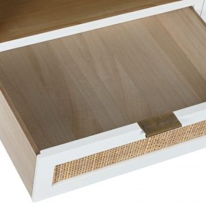 Mueble TV Madera Paulownia, Puertas Cristal, estilo Scandi Nordico - Imagen 8