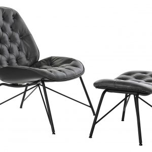 SET Butaca y Banqueta Reposapiés, Metal Vintage - Imagen 7