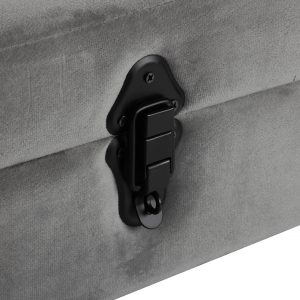 Banco Banquete Taburete, Pie de Cama Baul, Acabado Terciopelo - Imagen 18