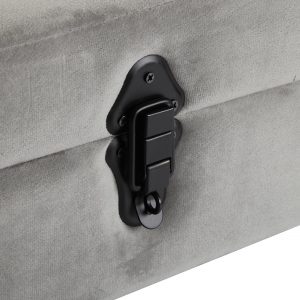 Banco Banquete Taburete, Pie de Cama Baul, Acabado Terciopelo - Imagen 17