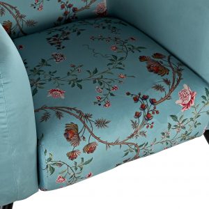 Sillón Flores Poliéster Estilo Shabby Chic, Metal Distintos Colores - Imagen 7