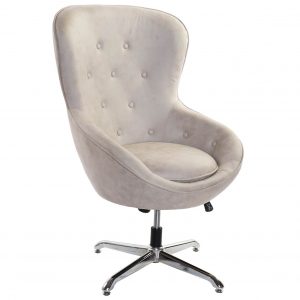 Sillón Acero Lino, Oficina Beige, 114cm altura, 360º Giratorio - Imagen 8