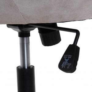 Sillón Acero Lino, Oficina Beige, 114cm altura, 360º Giratorio - Imagen 7