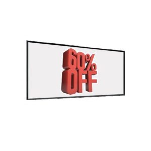 WHITE, Pantalla de proyección con marco, Formato 21:9 EH-SLIM BL - Imagen 1