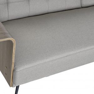 Sofá Cama Tapizado Poliéster, Fabricado en Madera Eucalipto Metal, Scandi - Imagen 12