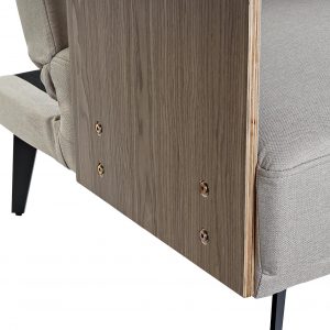 Sofá Cama Tapizado Poliéster, Fabricado en Madera Eucalipto Metal, Scandi - Imagen 16