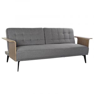 Sofá Cama Tapizado Poliéster, Fabricado en Madera Eucalipto Metal, Scandi - Imagen 4