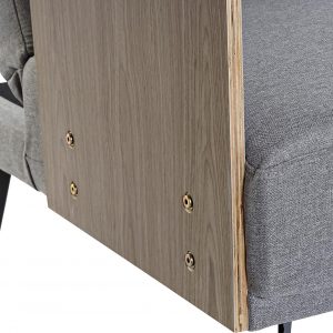 Sofá Cama Tapizado Poliéster, Fabricado en Madera Eucalipto Metal, Scandi - Imagen 23
