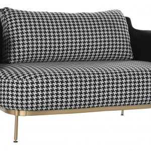 Elegante Moderno Sofá 2 Plazas Pata de Gallo, estilo Glam - Imagen 3