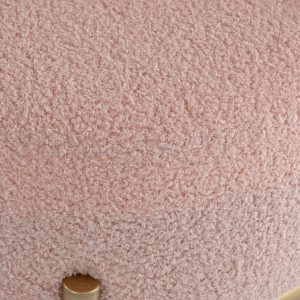 Sofá 2 Plazas Poliéster Metal, Beige & Rosa, Glam Chic Moderno Elegante - Imagen 11