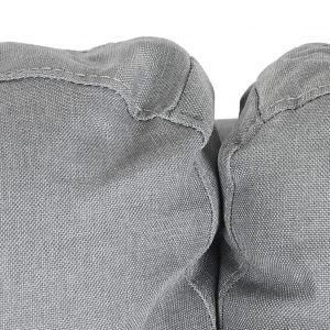 Sofá Chaise Longue de 3 Plazas Poliéster PP, Gris Claro estilo Moderno - Imagen 5