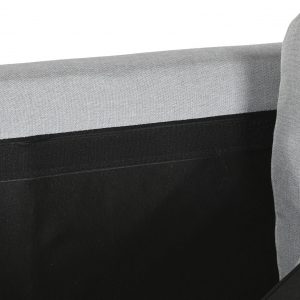 Sofá Chaise Longue de 3 Plazas Poliéster PP, Gris Claro estilo Moderno - Imagen 8