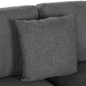 Sofá 3 Plazas Poliéster Madera, Crema & Gris estilo Moderno - Imagen 12