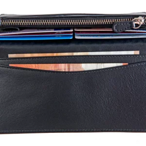 Cartera Grande Grabado Estilo Flower of Life, de Piel Freila - Imagen 13