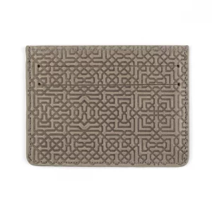 Tarjetero Slim de Piel, Grabado Arabes, Garnata, distintos colores - Imagen 4