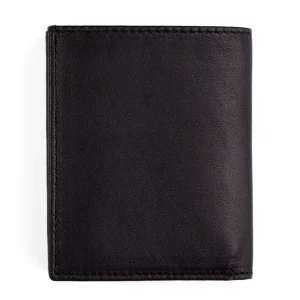 Pequeña Cartera, Mini Billetera, Piel Vacuno Liso, Negro - Imagen 4