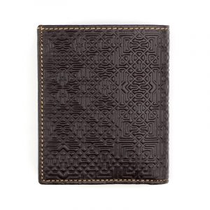 Pequeña Cartera, Mini Billetera, Piel Grabado Garnata, Marron - Imagen 6