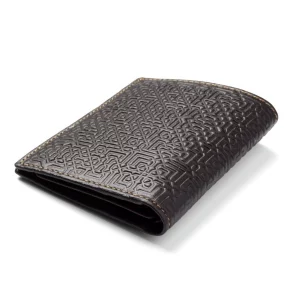 Pequeña Cartera, Mini Billetera, Piel Grabado Garnata, Marron - Imagen 2