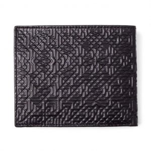 Cartera Bifold de Piel Negra, Monedero Billetera, Garnata - Imagen 3