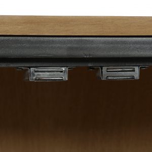 Aparador Mueble Madera Metal, 4 Puertas, estilo Industrial, Cristal - Imagen 10