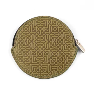 Monedero de Piel Repujada, Grabado Arabesco, Redondo, distintos colores - Imagen 10