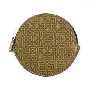 Monedero de Piel Repujada, Grabado Arabesco, Redondo, distintos colores - Imagen 11