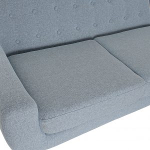 Sofá Chaise Longue Rubberwood 3 Plazas Poliéster PP, estilo Moderno Scandy - Imagen 10