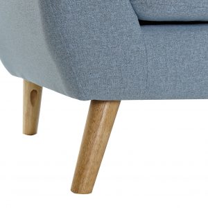 Sofá Chaise Longue Rubberwood 3 Plazas Poliéster PP, estilo Moderno Scandy - Imagen 22