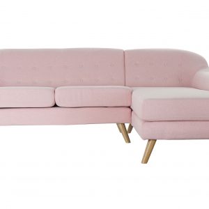 Sofá Chaise Longue Rubberwood 3 Plazas Poliéster PP, estilo Moderno Scandy - Imagen 5