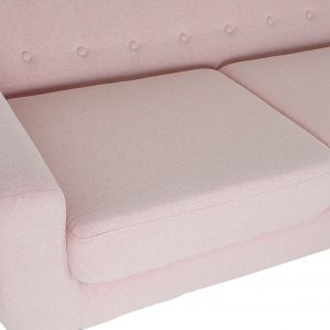 Sofá Chaise Longue Rubberwood 3 Plazas Poliéster PP, estilo Moderno Scandy - Imagen 8