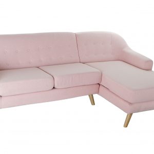 Sofá Chaise Longue Rubberwood 3 Plazas Poliéster PP, estilo Moderno Scandy - Imagen 14