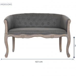 Sofá Poliéster Rubberwood, estilo Vintage Tradicional, distintos colores - Imagen 24