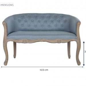 Sofá Poliéster Rubberwood, estilo Vintage Tradicional, distintos colores - Imagen 23