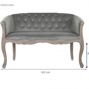 Sofá Poliéster Rubberwood, estilo Vintage Tradicional, distintos colores - Imagen 25