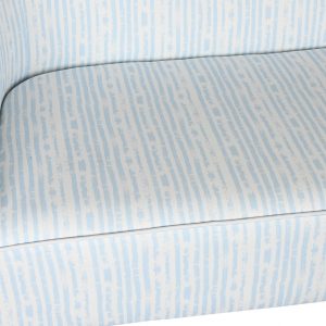 Sofá Poliéster Metal, estilo Mediterráneo, Azul Celeste Rayas - Imagen 2