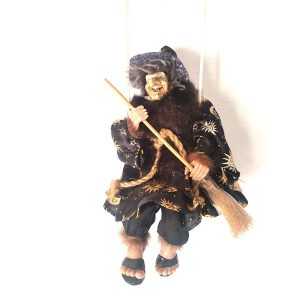 Bruja de la Suerte, Figura Muñeco Colgante de decoración, con escoba - Imagen 5