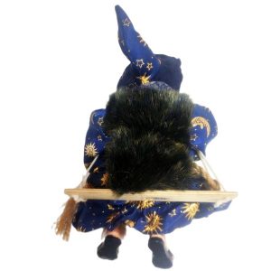 Bruja de la Suerte, Figura Muñeco Colgante de decoración, con escoba - Imagen 15