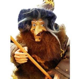 Bruja de la Suerte, Figura Muñeco Colgante de decoración, con escoba - Imagen 9