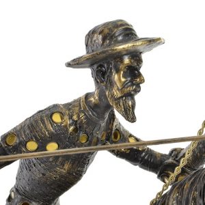 Figura Decorativa Don Quijote sobre Caballo, de Resina - Imagen 2