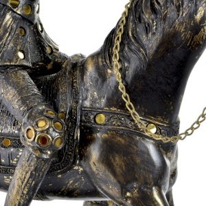 Figura Decorativa Don Quijote sobre Caballo, de Resina - Imagen 3