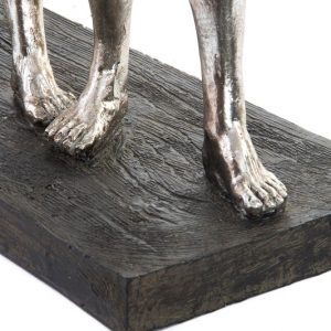 Figura Evolucion del Hombre, Resina Cromado, Altura 42cm x 55cm - Imagen 3