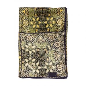 Pañuelo Fular de Seda Satín, Versátil y Elegante, Verde Oliva, 180 x 65 - Imagen 1