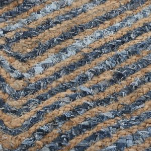 Alfombra de Algodón y Yute, Multicolor, Ambiente Indio, Diseño Rustico - Imagen 2